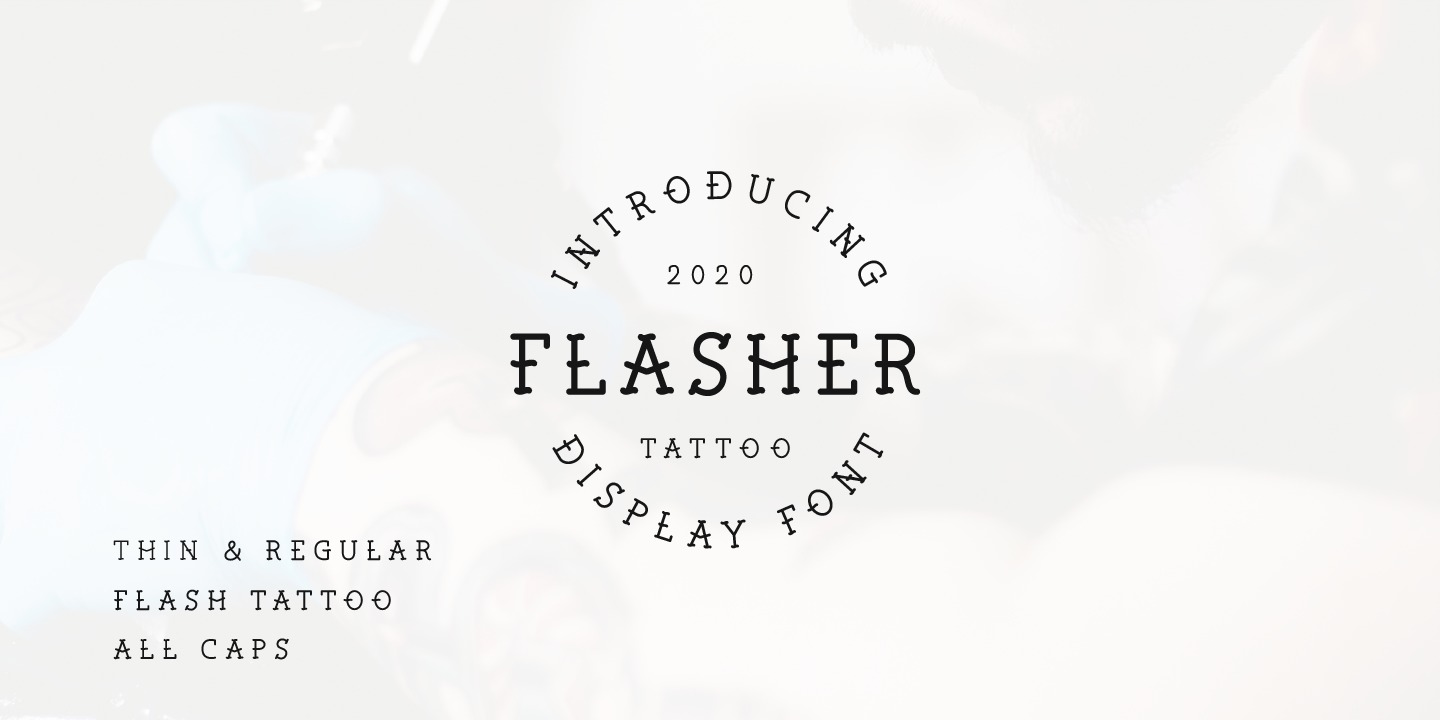 Przykładowa czcionka Flasher #1